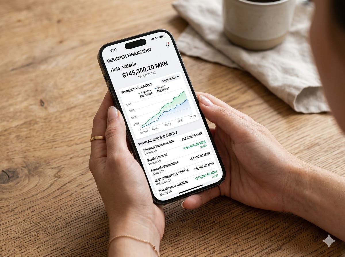 Dashboard financiero Nómada · App móvil